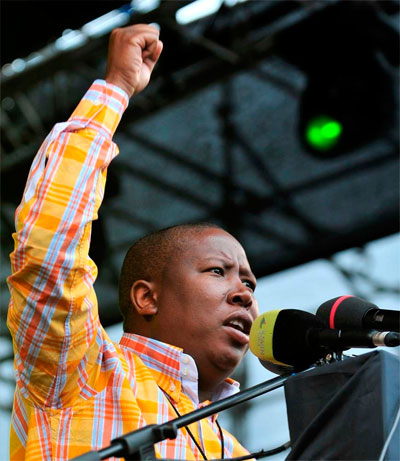 Julius Malema chef du mouvement jeunesse de l'ANC Julius Malema chef du mouvement jeunesse de l'ANC