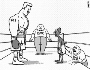 Caricature sur le FMI et l'OMC Caricature sur le FMI et l'OMC
