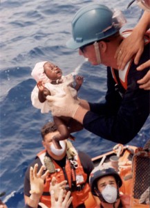 Bébé haitien trouvé sur un bateau Bébé haitien trouvé sur un bateau