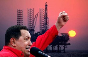 Hugo Chavez Le Venezuela d'Hugo Chavez va nationaliser une flotte de plates-formes pétrolières appartenant à la société américaine Helmerich and Payne.