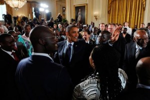 Barack Obama Barack Obama rencontre des leaders Africains à la Maison Blanche