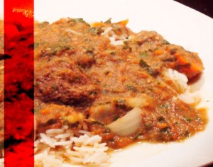 aubergine-riz-boeuf L'aubergine cuit devient tendre et développe une saveur riche et complexe.