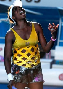 Venus Williams Venus Williams a défié des blessures graves et une douleur atroce de revendiquer une victoire remarquable à l’Open d'Australie