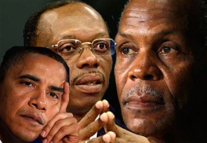 Dany Glover, Obama, Aristide Sur la politique étrangère de l'administration Obama, Glover a dit: «Je pense que l'administration Obama a suivi la même livre, presque mot pour mot, que l'administration Bush. » Depuis bien des années, Dany Glover tente de produire son film Toussaint, qui évoque la vie de l’Haïtien Toussaint Louverture.