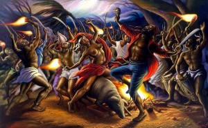 La cérémonie du Bois-Caïman est une réunion d'esclaves marrons la nuit du 14 août 1791, considérée en Haïti comme l'acte fondateur de la révolution et de la guerre d'indépendance. C'est le premier grand soulèvement collectif de Haïti contre l'esclavage. L'UNESCO a choisi le 23 août en référence au soulèvement qui a suivi cet évènement comme « Journée internationale du souvenir de la traite négrière et de son abolition »